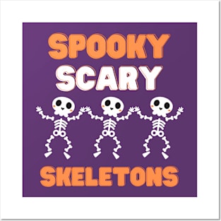 Spooky Scary Skeletons Posters and Art